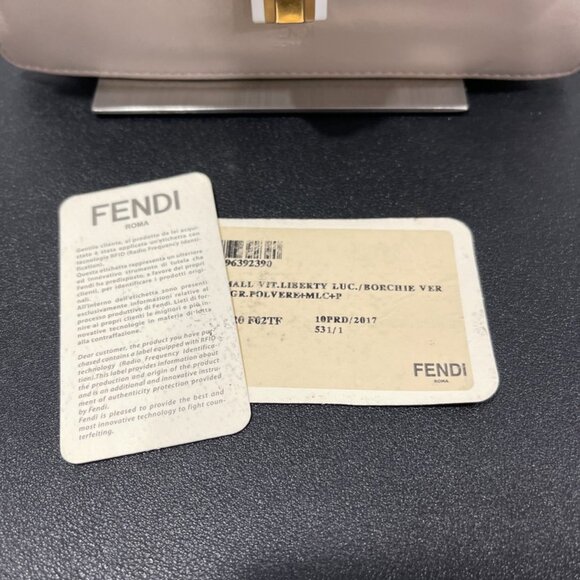 Fendi Vitello Liberty Studded Small Kan 2-Way Leather Shoulder/Hand Bag (JB1304) - Picture 3 of 16